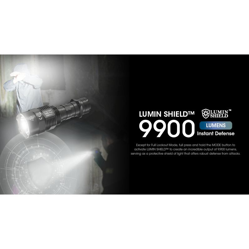 Linterna Nitecore TM9K PRO 9900 lúmenes con carga USB-C y distancia de haz 510m linterna de alto rendimiento