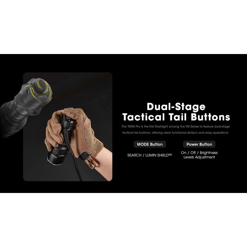 Linterna Nitecore TM9K PRO 9900 lúmenes con carga USB-C y distancia de haz 510m linterna de alto rendimiento