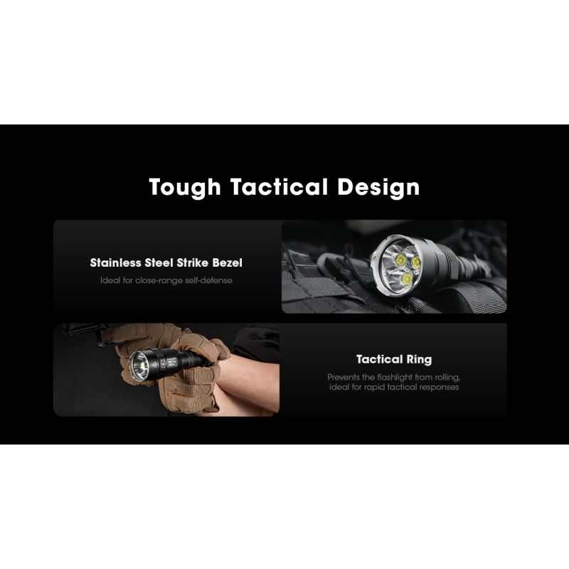 Linterna Nitecore TM9K PRO 9900 lúmenes con carga USB-C y distancia de haz 510m linterna de alto rendimiento