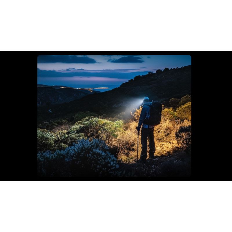 Nitecore HC60 UHE Faro Recargable 1600 Lúmenes Impermeable para Camping y Senderismo Larga Duración Batería