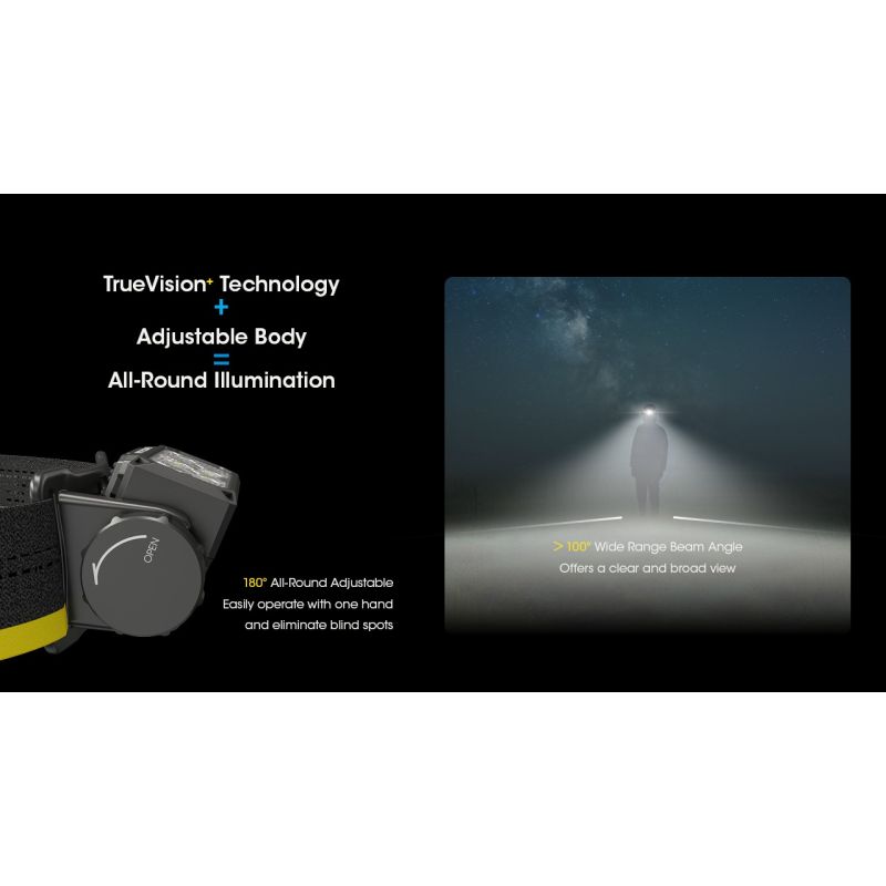 Nitecore HC60 UHE Faro Recargable 1600 Lúmenes Impermeable para Camping y Senderismo Larga Duración Batería