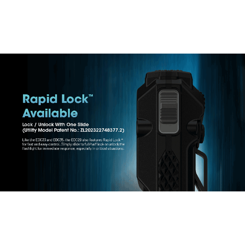 Linterna recargable USB-C NITECORE EDC29 6500 lúmenes LEDs UHi 20 MAX alta luminosidad para aventuras y urbano