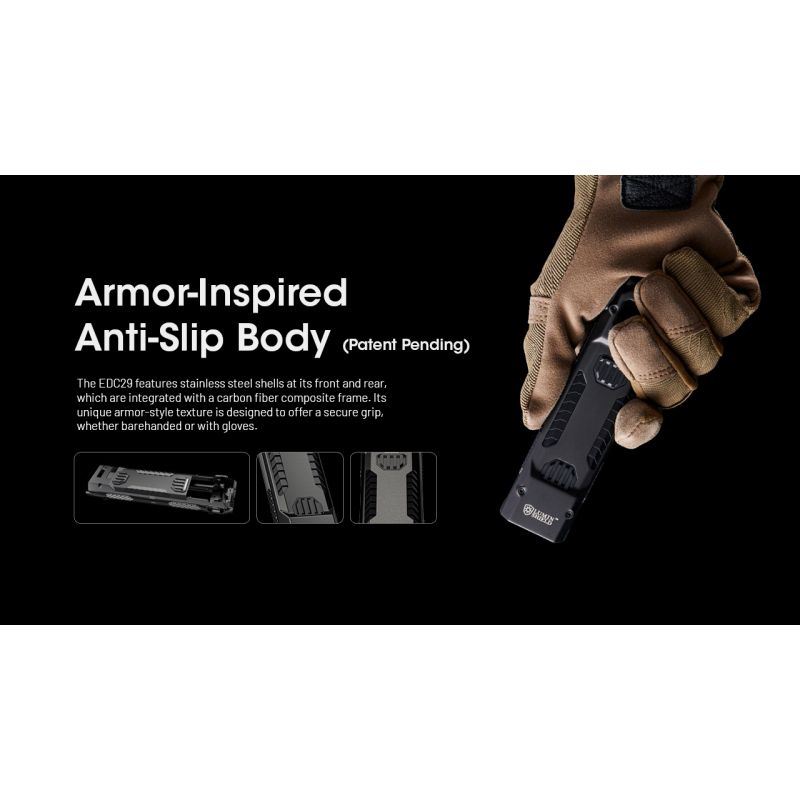 Linterna recargable USB-C NITECORE EDC29 6500 lúmenes LEDs UHi 20 MAX alta luminosidad para aventuras y urbano