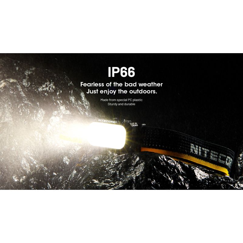 NITECORE NU25 MCT linterna frontal LED recargable 400 lúmenes con carga USB-C diseño compacto para aventureros