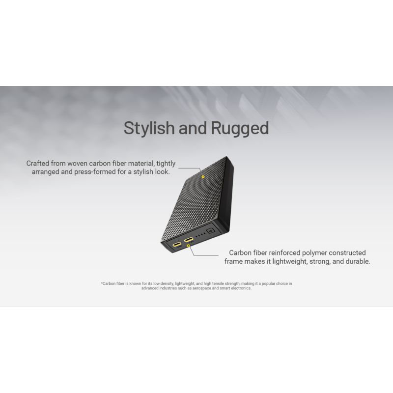 Banco de energía Nitecore NB20000 Gen3 20000mAh Dual Port USB-C alta capacidad carga rápida diseño compacto