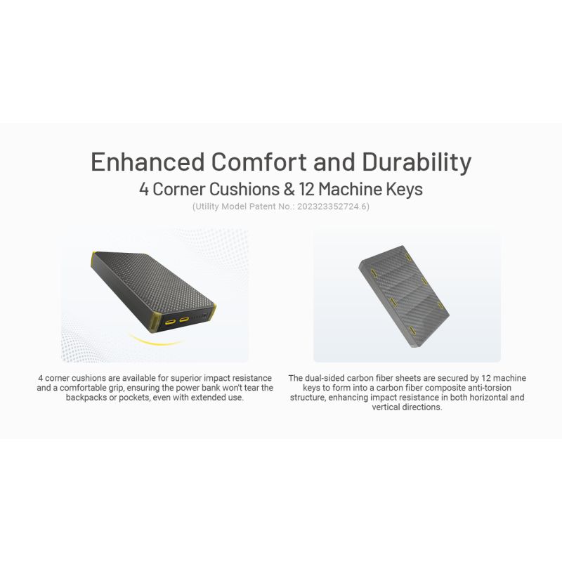 Banco de energía Nitecore NB20000 Gen3 20000mAh Dual Port USB-C alta capacidad carga rápida diseño compacto