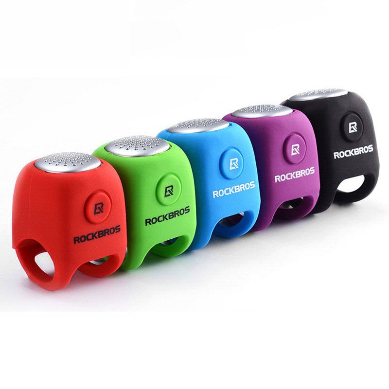 Timbre de Ciclismo ROCKBROS 110 dB Sonido Potente Impermeable y Gel de Sílice Seguridad Urbana y de Montaña