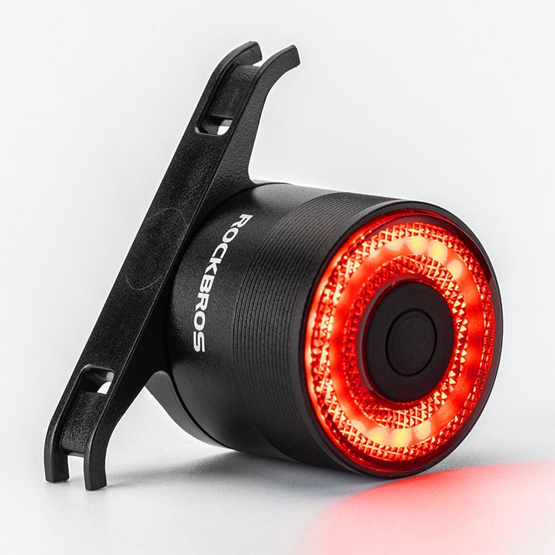Luz trasera ROCKBROS Q3 para ciclismo nocturno luz LED con sensor de freno inteligente MTB impermeable IPX6
