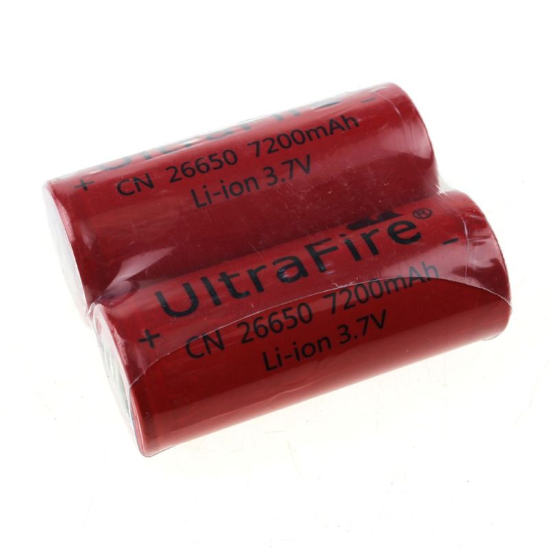 Batería UltraFire CN 26650 3.7V 7200mAh alta capacidad para gadgets y dispositivos electrónicos recargable
