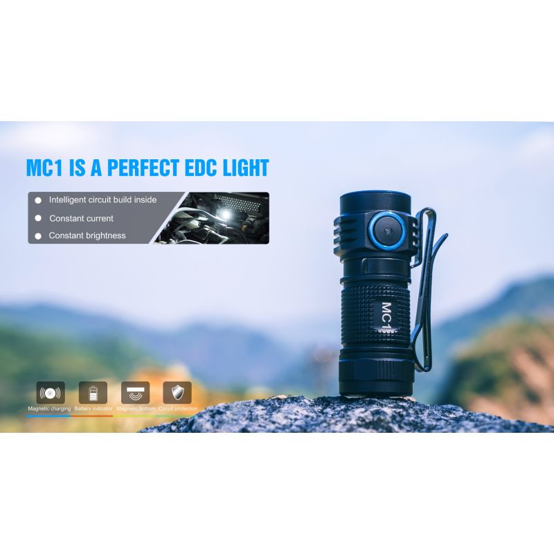 TrustFire MC1 Baton XP-L HI linterna LED compacta 1000 lúmenes mini EDC carga magnética luz de uso diario