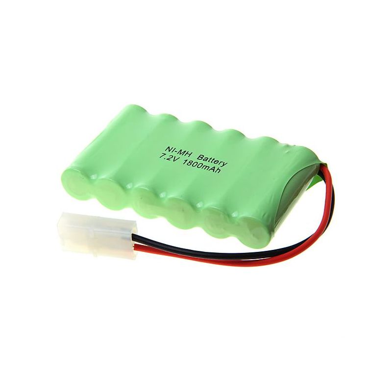 Batería Recargable Ni-MH AA 7.2V 1800mAh, Ecológica, Larga Duración para Juguetes y Electrónica, 6 Pilas