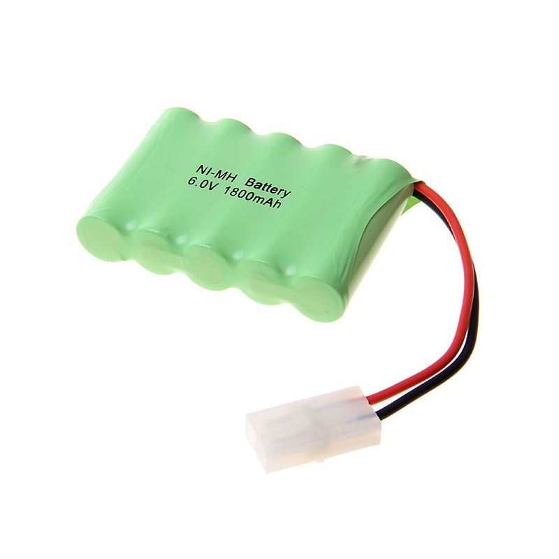 Batería Ni-MH AA 6V 1800mAh recargable para juguetes, coches, barcos, aviones- 5 piezas de alta capacidad