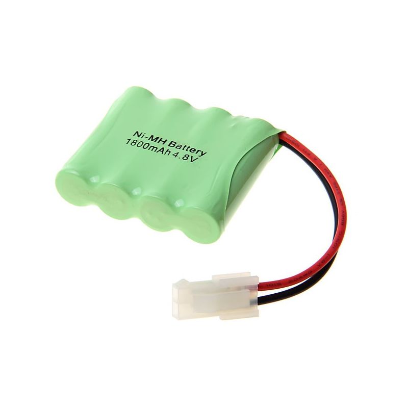 4 Baterías Ni-MH Recargables AA 4.8V 1800mAh con Enchufe 557 para Juguetes: ¡Potencia Estable!