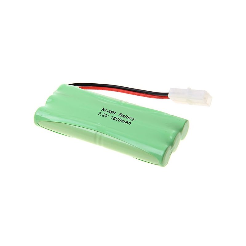Batería Ni-MH AA 7.2V 1800mAh recargable pack, alta capacidad, larga duración, estable, para juguete barco avión electrónico con plug blanco.