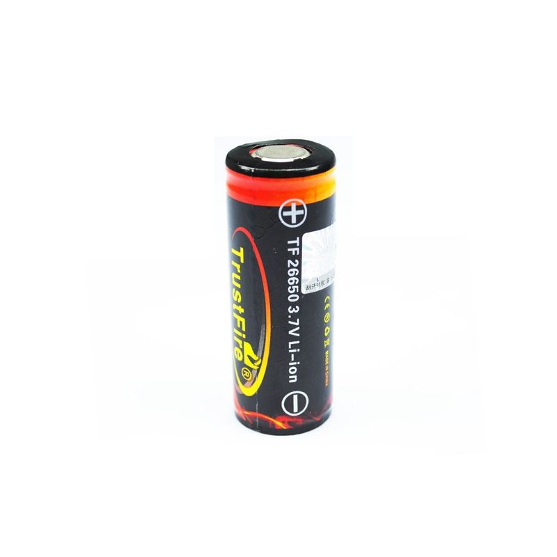 Batería Recargable TrustFire TF 26650 3.7V 5000mAh Alta Capacidad Ideal para Exteriores y Protección PCB