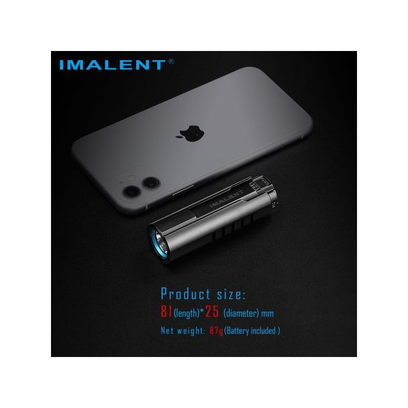 Descubre IMALENT LD70 linterna LED 4000 lúmenes para aventureros con pantalla OLED integrada y diseño compacto