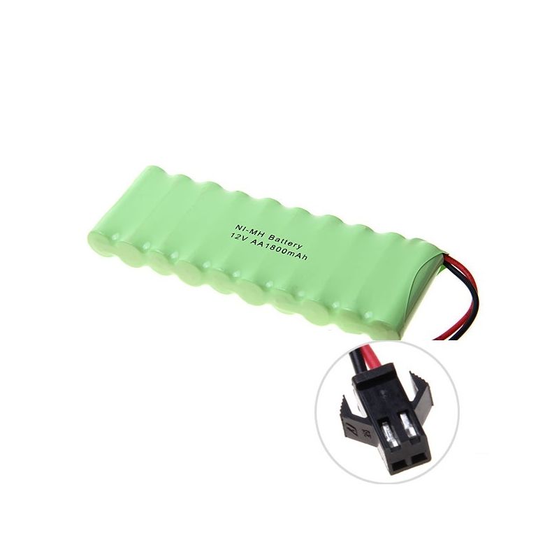 Batería Recargable Ni-MH AA Big SM Placto 12V 1800mAh Paquete de Baterías para Juguetes