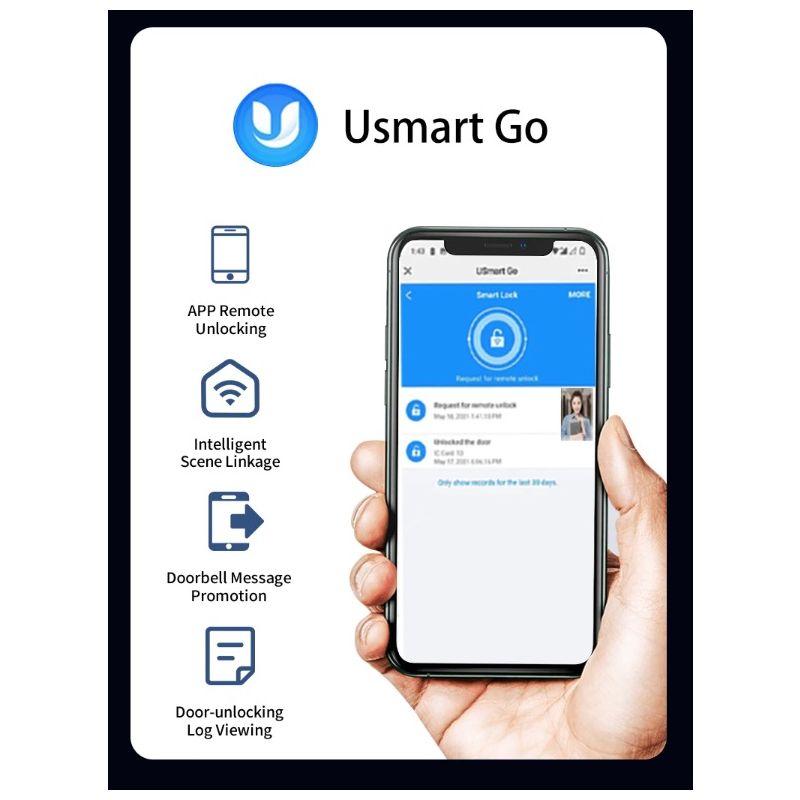 Cerradura de Puerta Inteligente 3D con Reconocimiento Facial Huella Digital y Control desde App Móvil