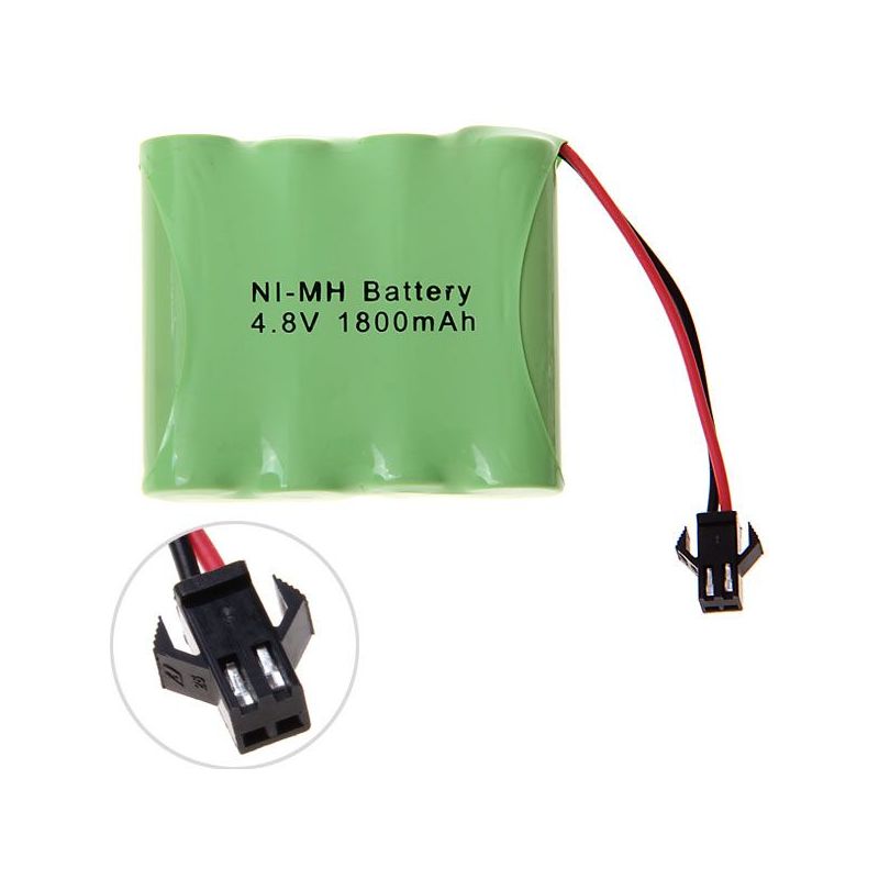 Batería Recargable 4,8V AA 1800mAh Ni-MH con Enchufe SM Alta Capacidad para Juguetes Rendimiento Ecológico