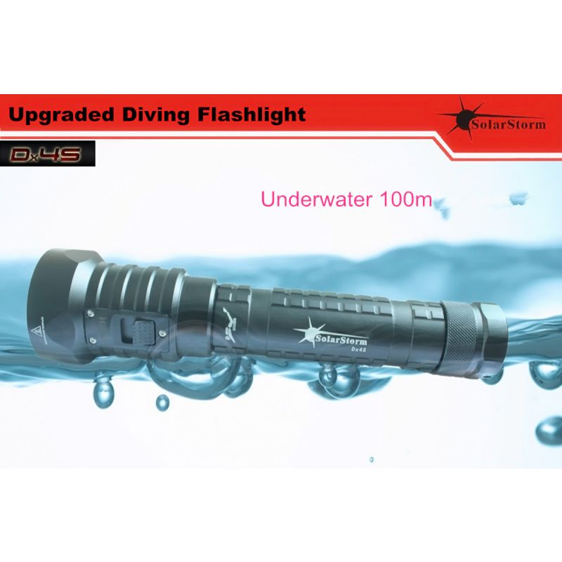 Solarstorm DX4S 4XU2 Linterna de Buceo LED 3200 lúmenes Impermeabilidad IPX8 Ideal para Aventura Submarina