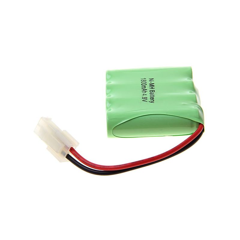 4 Baterías Ni-MH Recargables AA 4.8V 1800mAh con Enchufe 557 para Juguetes: ¡Potencia Estable!