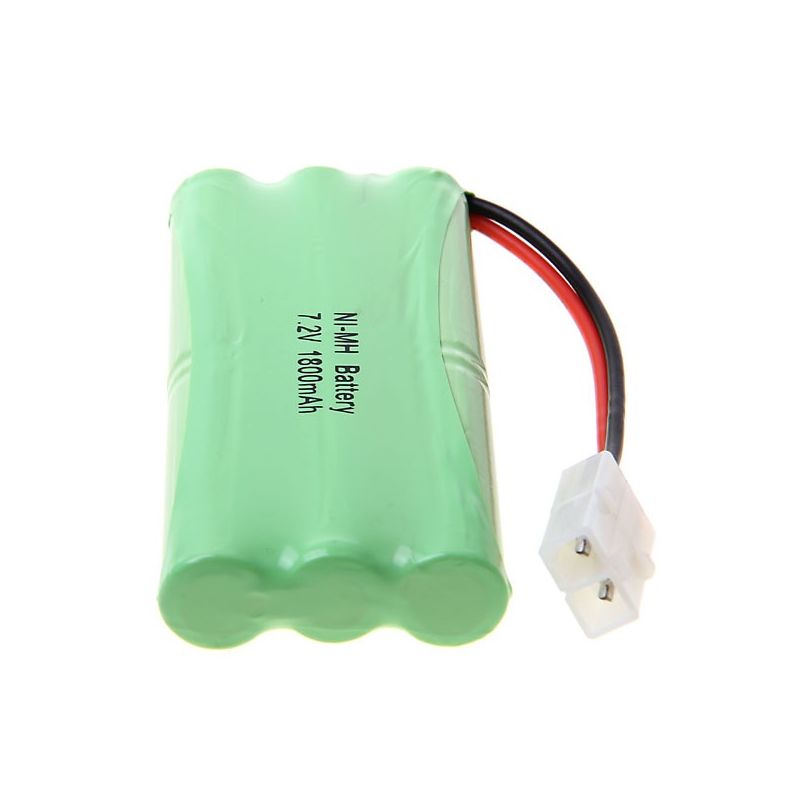 Batería Ni-MH AA 7.2V 1800mAh recargable pack, alta capacidad, larga duración, estable, para juguete barco avión electrónico con plug blanco.