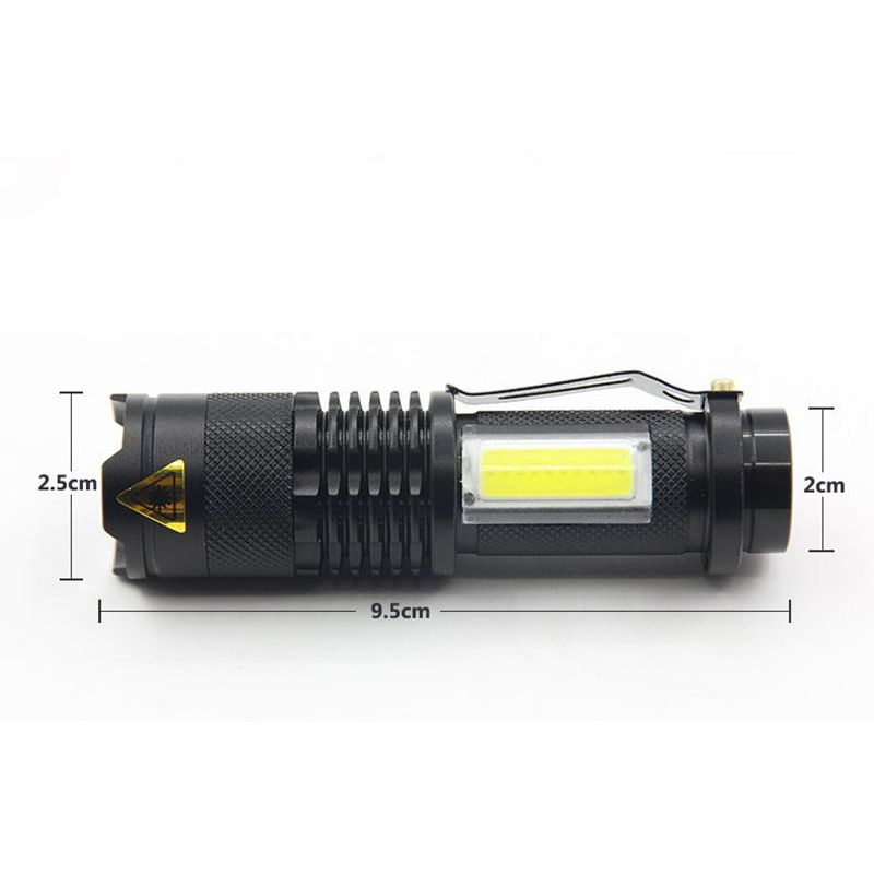 Linterna SK68 Mini LED XML-Q5 COB Portátil Compacta Potente 3 Modos Alta Durabilidad para Aventureros y Uso Diario