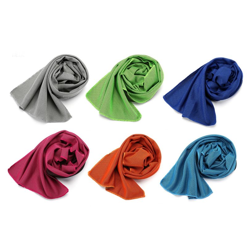 Toalla Deporte Glaseado Frío Tecnología Evaporación Accesorio Fitness Enfriamiento Rápido Ecológico Sin Químicos