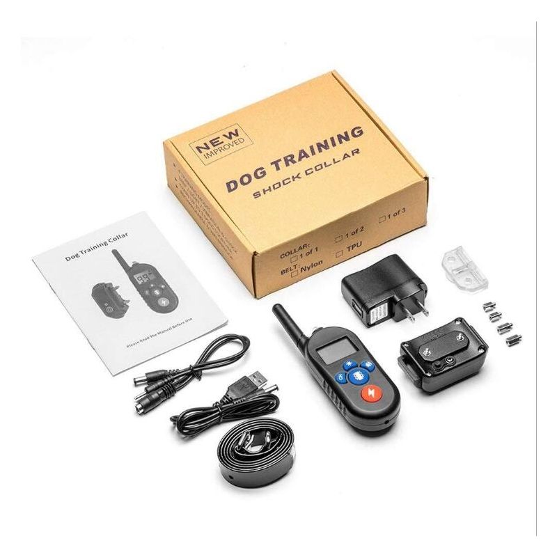 Collar de Entrenamiento Eléctrico para Perros Inalámbrico y Recargable con 3 Modos para Mascotas Pequeñas Grandes