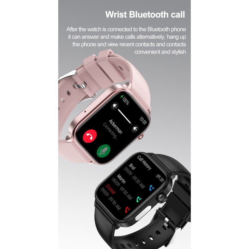 ET570 Smartwatch Salud Digital: Glucosa Sangre No Invasiva, ECG, Frecuencia Cardíaca, Monitor Presión Arterial 1.96