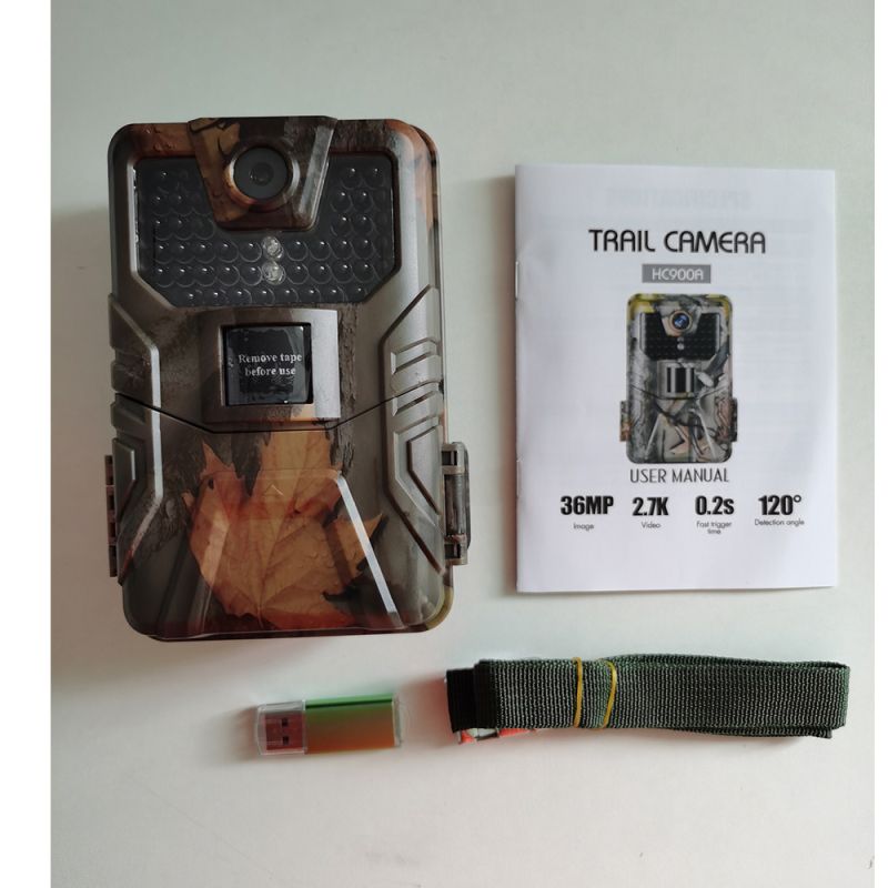 HC-900A Cámaras de Rastreo 36MP 2.7K Visión Nocturna Infrarrojo Invisible Sensor PIR Ideal Vida Silvestre