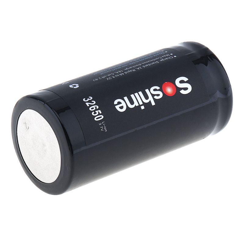 Batería Recargable Soshine 32650 6500mAh 3.7V Alta Densidad de Energía y Larga Vida Útil para Dispositivos