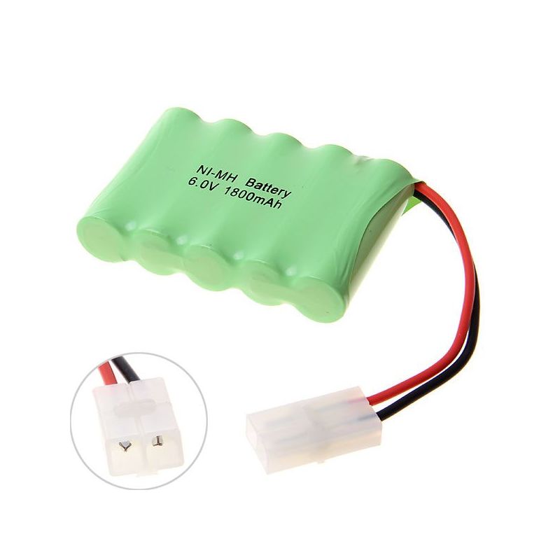 Batería Recargable Ni-MH 6V AA 1800mAh Alta Capacidad Paquete Ecológico para Juguetes y Electrónicos