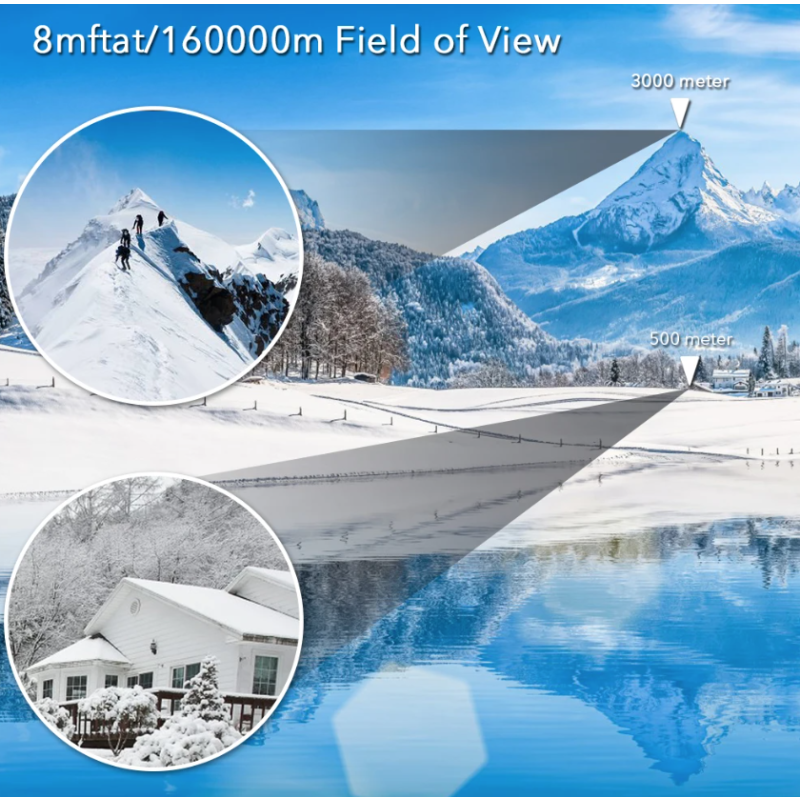 Binoculares Ópticos BAK4 60x60 Potentes y Portátiles para Observación de Aves y Senderismo Visión HD