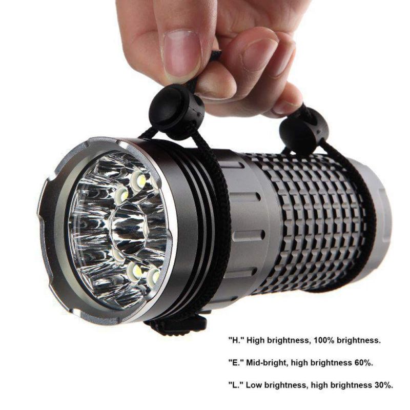 Linterna LED SKY RAY 15000 lúmenes recargable USB Tipo C equipo camping linterna resistente 4 modos