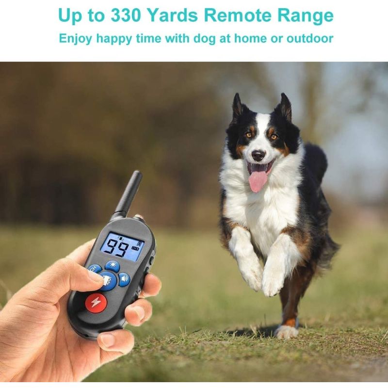 Collar de Entrenamiento Eléctrico para Perros Inalámbrico y Recargable con 3 Modos para Mascotas Pequeñas Grandes