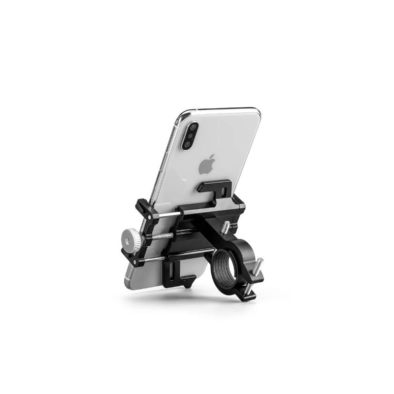 Soporte para smartphone ROCKBROS versátil y ajustable para motocicleta con aleación de aluminio CNC cinco garras