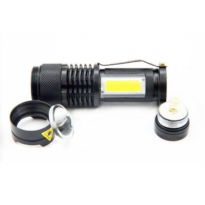 Linterna SK68 Mini LED XML-Q5 COB Portátil Compacta Potente 3 Modos Alta Durabilidad para Aventureros y Uso Diario