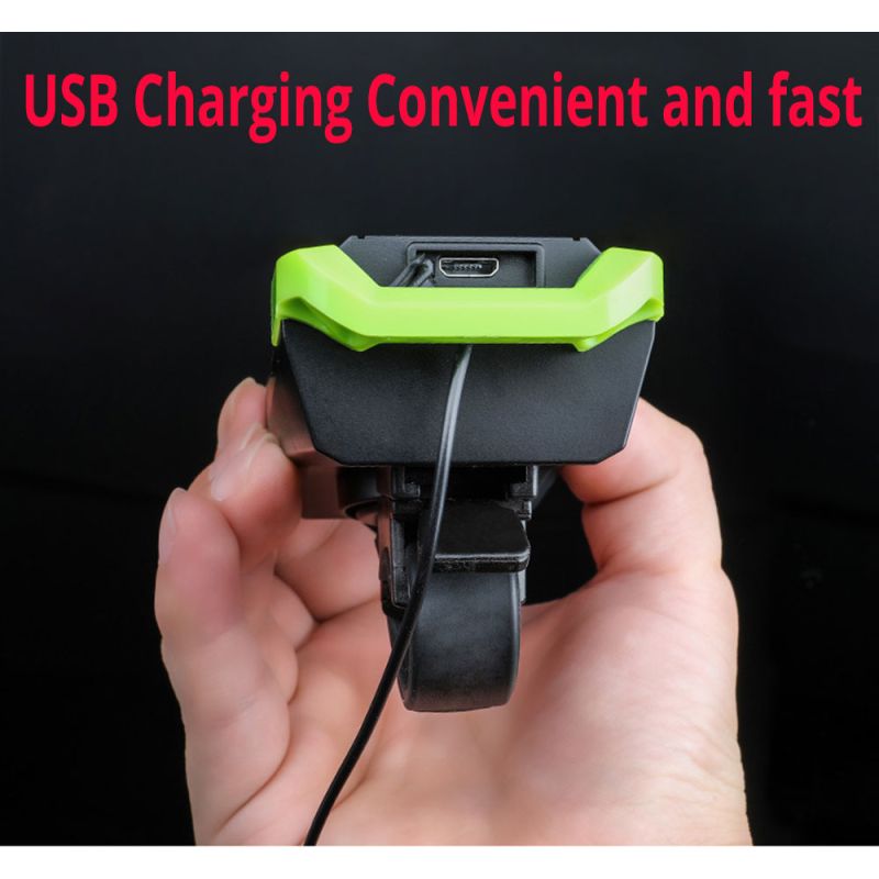 Luces de Bicicleta 2x T6 2400 Lúmenes USB Recargable Alto Brillo Seguridad en Ciclismo Seis Modos de Luz