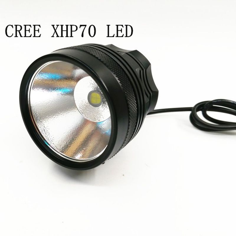 Luz Bicicleta XHP70 Faro LED 3500 Lúmenes Ciclismo Nocturno Alta Luminosidad Incluye Batería y Cargador