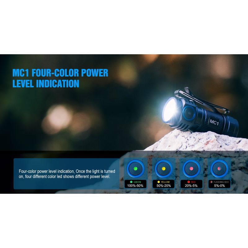 TrustFire MC1 Baton XP-L HI linterna LED compacta 1000 lúmenes mini EDC carga magnética luz de uso diario