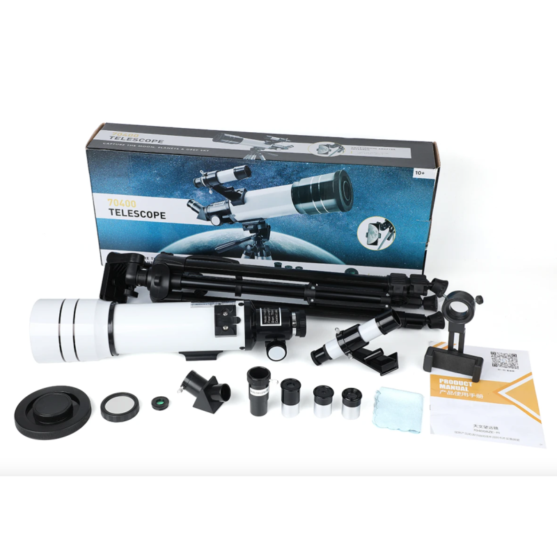 Bossdun telescopio 333X profesional para niños exploración lunar galaxias y ciencia en familia lente 70MM
