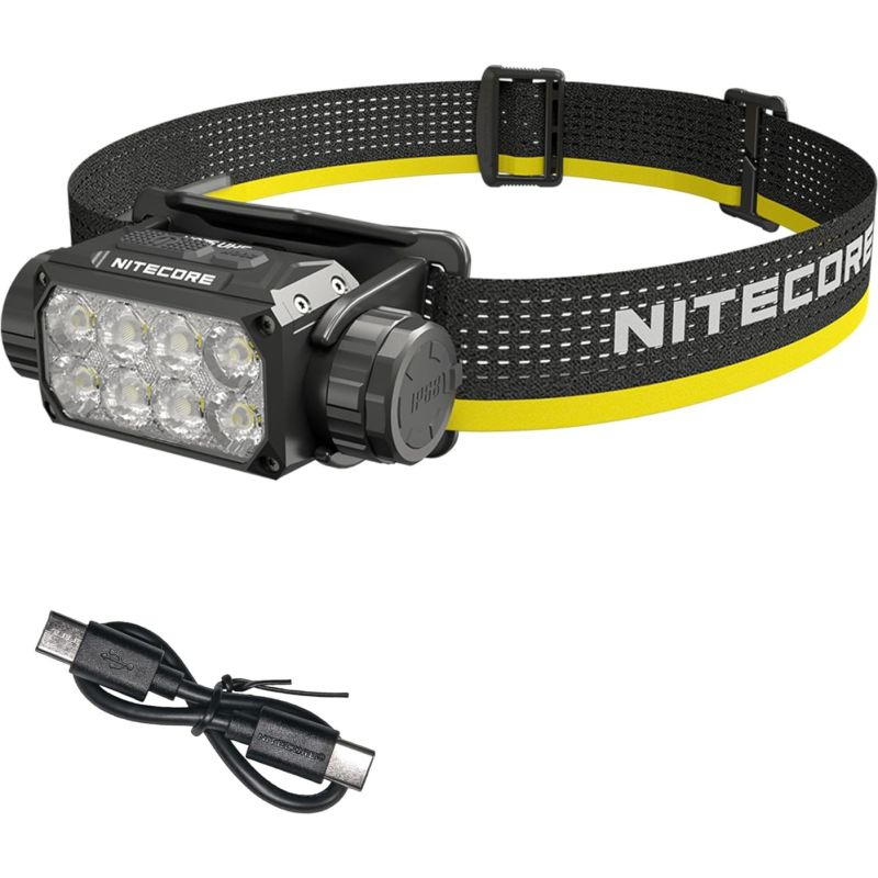 Nitecore HC75 Linterna Frontal 3000 Lúmenes USB-C Recargable con Zoom Luz de Trabajo Industrial Senderismo