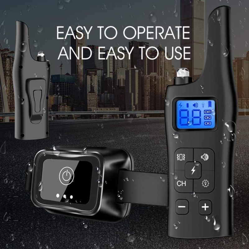 Collar de entrenamiento eléctrico 800m para perros con 3 modos ajustables adiestramiento seguro y cómodo