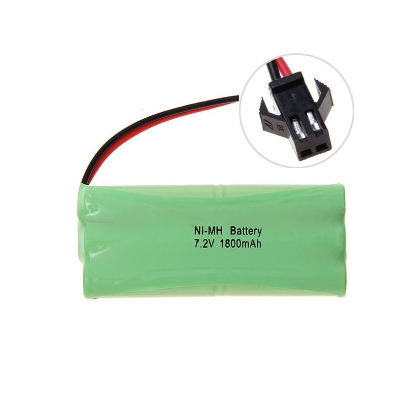 Batería Recargable Ni-MH 7.2V AA 1800mAh con Enchufe SM Ecológica y de Alto Rendimiento para Modelos y Dispositivos