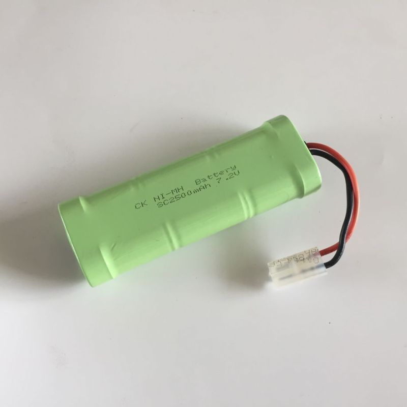 Batería Recargable Ni-MH 7.2V 2500mAh Alta Capacidad Ecológica Energía para Coches de Juguete y Electrónicos