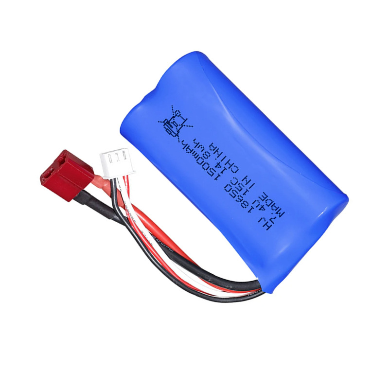 Batería iones de litio 7.4V 1500mAh 15C alta capacidad para robótica y drones diseño compacto y ligero