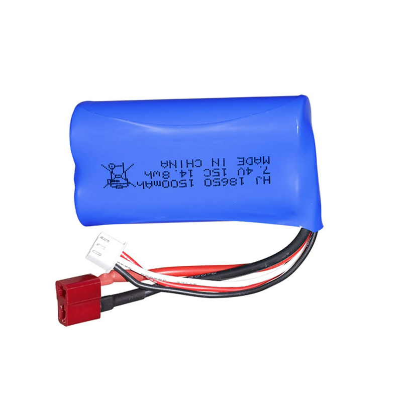 Batería iones de litio 7.4V 1500mAh 15C alta capacidad para robótica y drones diseño compacto y ligero