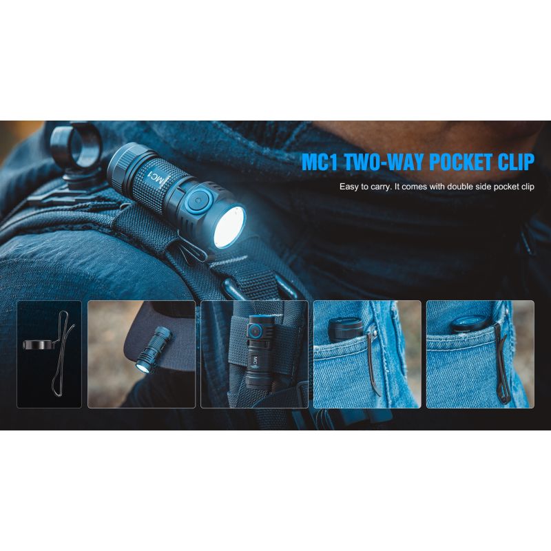 TrustFire MC1 Baton XP-L HI linterna LED compacta 1000 lúmenes mini EDC carga magnética luz de uso diario