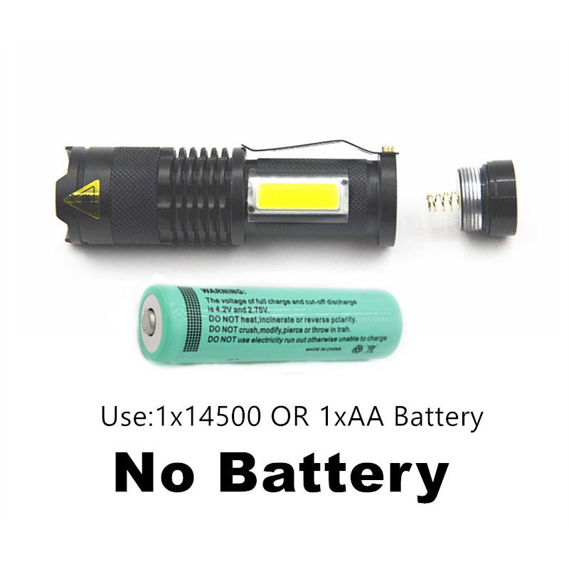 Linterna SK68 Mini LED XML-Q5 COB Portátil Compacta Potente 3 Modos Alta Durabilidad para Aventureros y Uso Diario